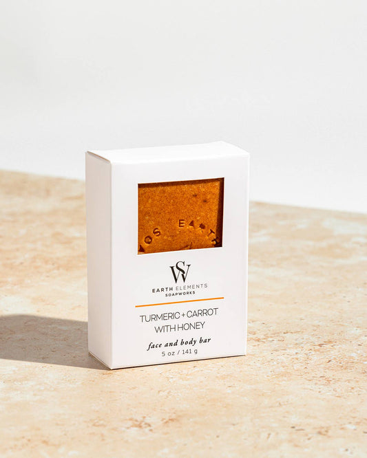 Turmeric Carrot Honey Face and Body Bar Soap