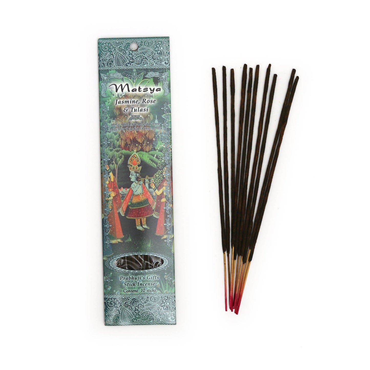 Incense Sticks Matsya - Jasmine, Rose, and Tulsi