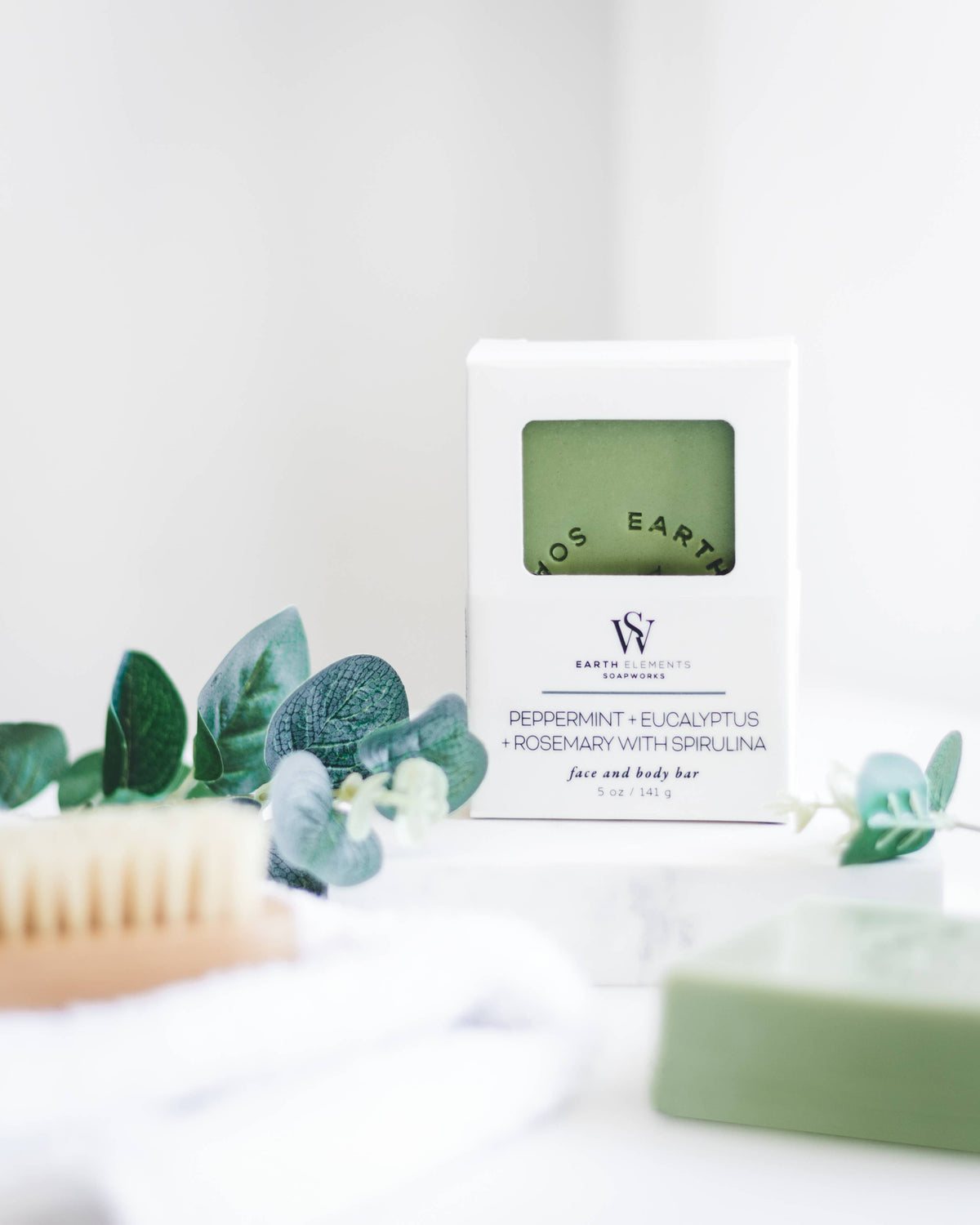 Peppermint + Eucalyptus + Rosemary Face and Body Bar Soap