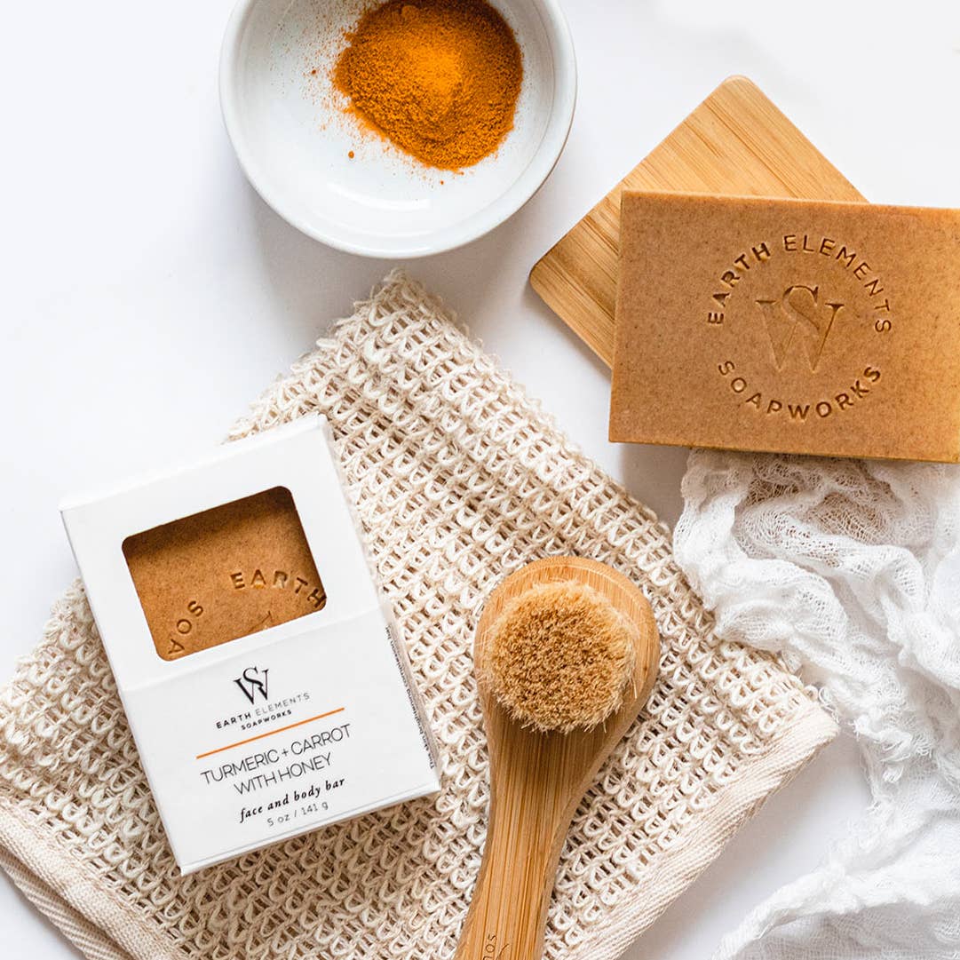 Turmeric Carrot Honey Face and Body Bar Soap